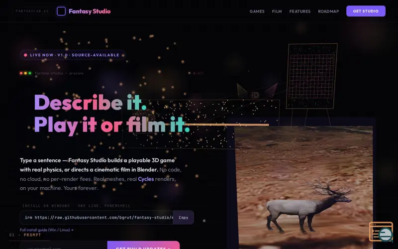 Screenshot of Fantasy Studio