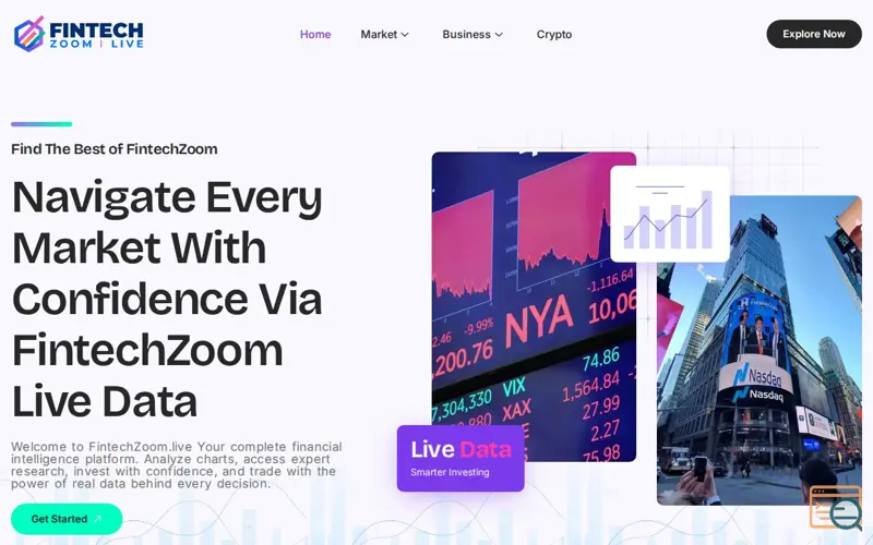 Screenshot of FintechZoom.Live