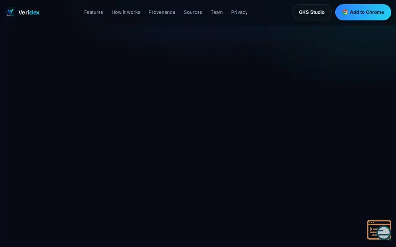 Screenshot of Veridex