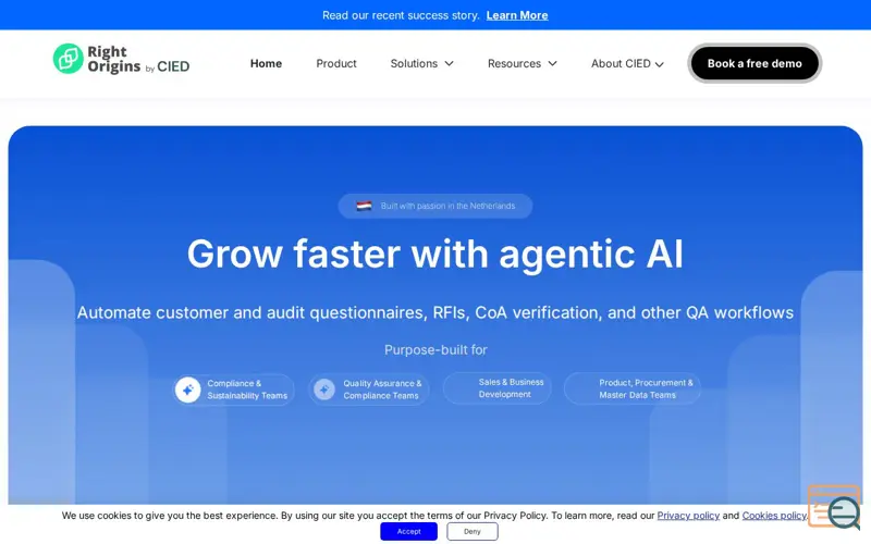 Screenshot of RightOrigins by CIED