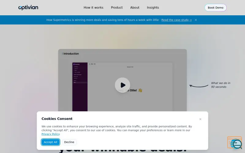 Screenshot of Optivian