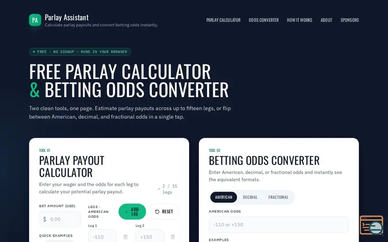 Screenshot of Parlay Assistant