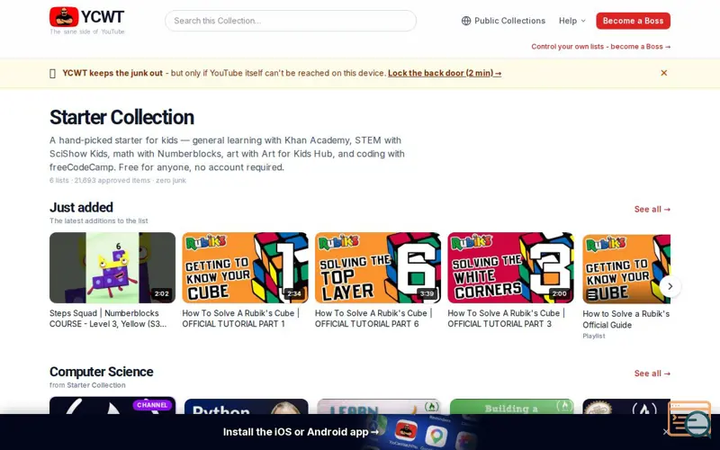 Screenshot of YouCanWatchThis
