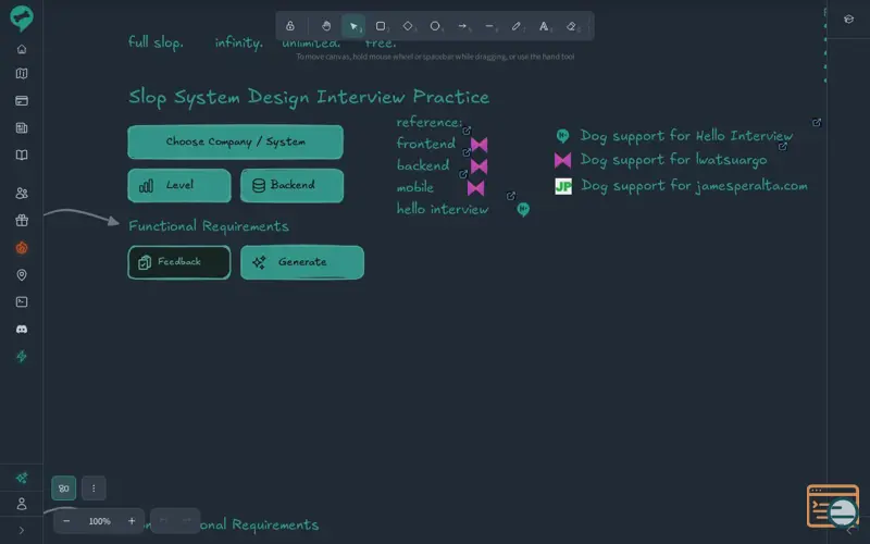 Screenshot of Interview Dog