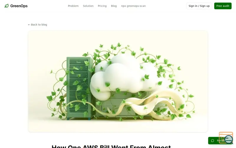 Screenshot of Greenops