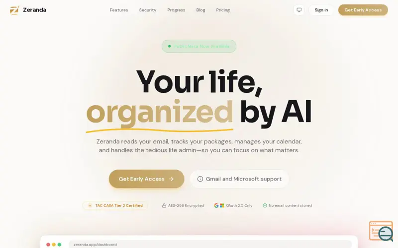 Screenshot of Zeranda