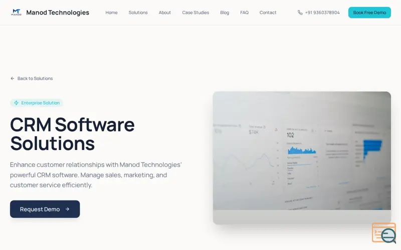 Screenshot of Manod Technologies