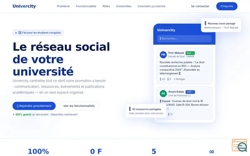 Screenshot of Univercity-v1
