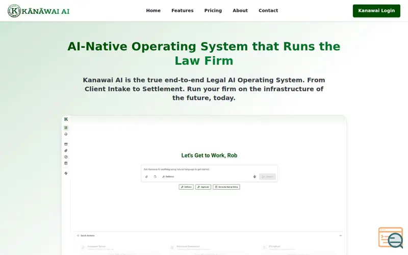 Screenshot of Kanawai AI, a launch using Uber