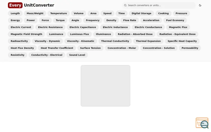 Screenshot of Unit Converter