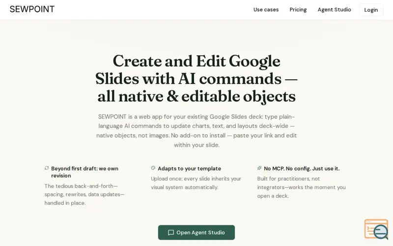 Screenshot of SEWPOINT