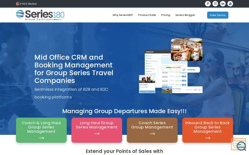 Screenshot of Series180, a launch using DreamHost Email