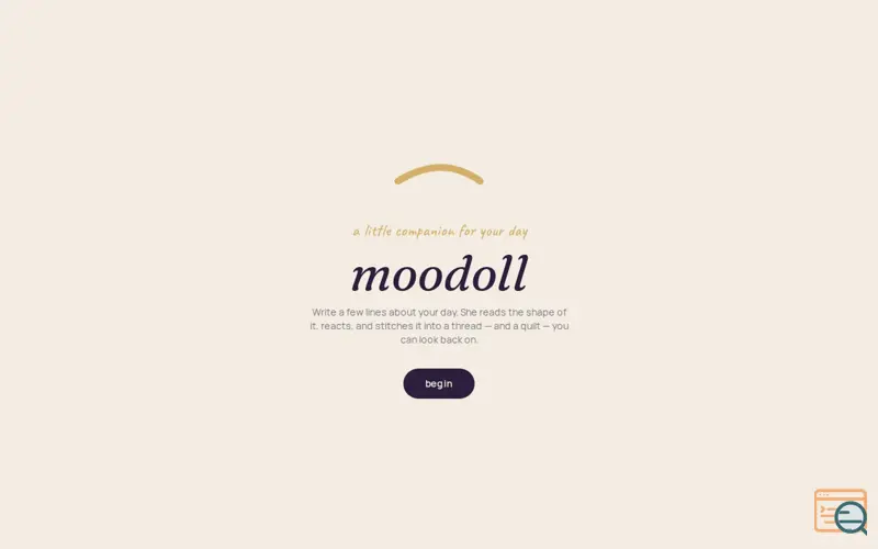 Screenshot of Moodoll: a little companion for your day