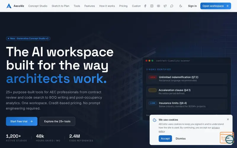 Screenshot of AecoViz