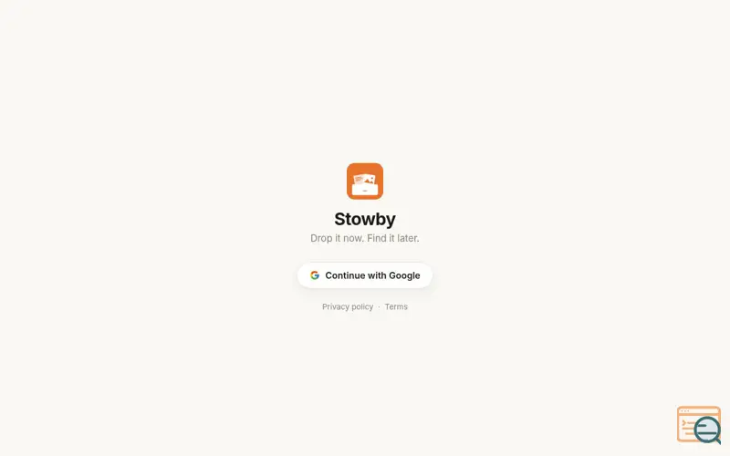 Screenshot of Stowby