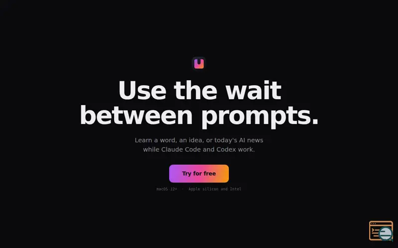 Screenshot of Unwait - use the wait between prompts