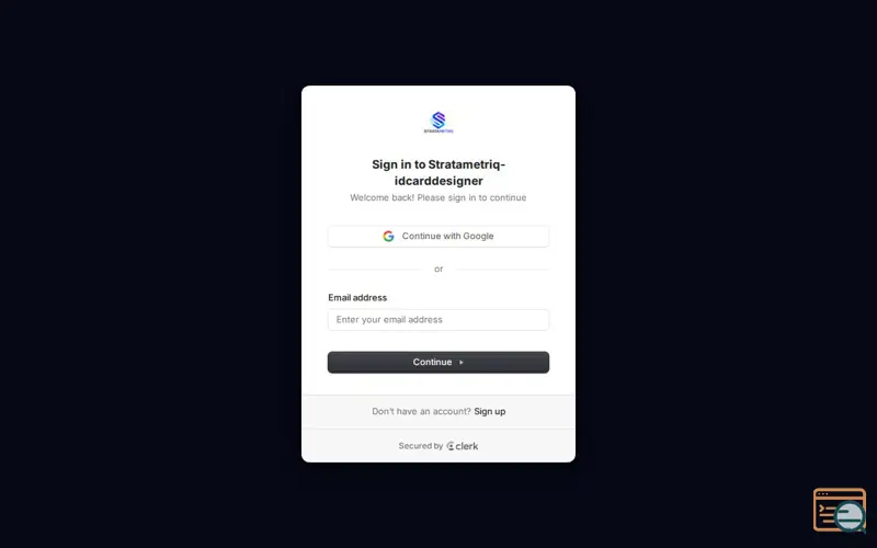 Screenshot of Stratametriq | ID Card Designer Studio