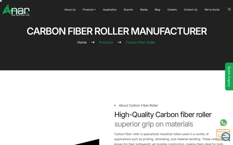 Screenshot of Carbon Fiber Roller, a launch using Megavelocity