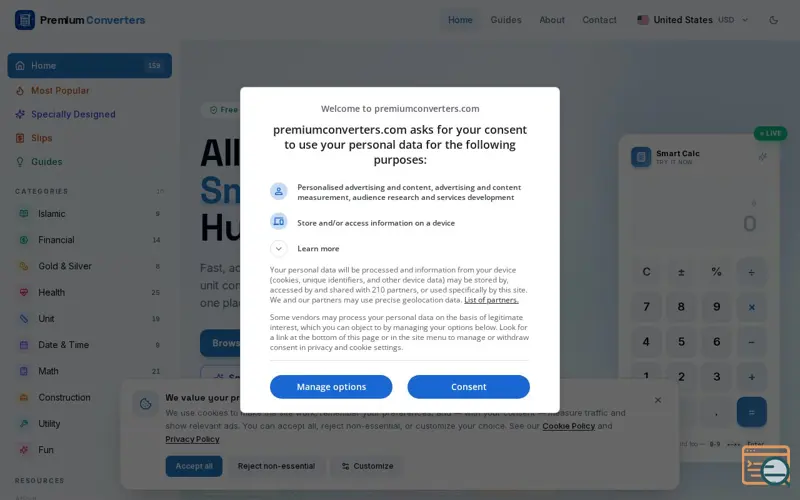 Screenshot of Premium Converters