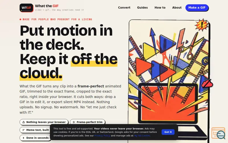 Screenshot of What the GIF