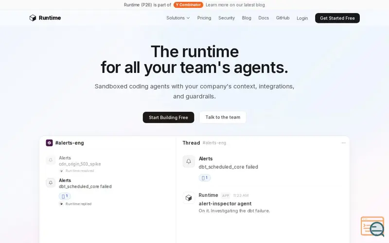 Screenshot of Runtime