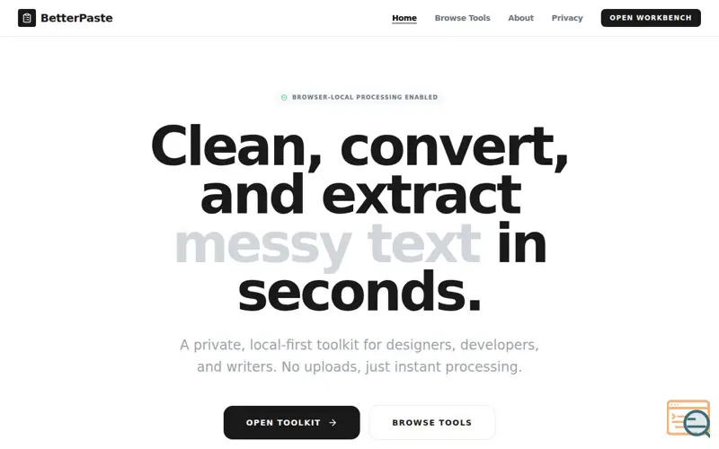 Screenshot of BetterPaste