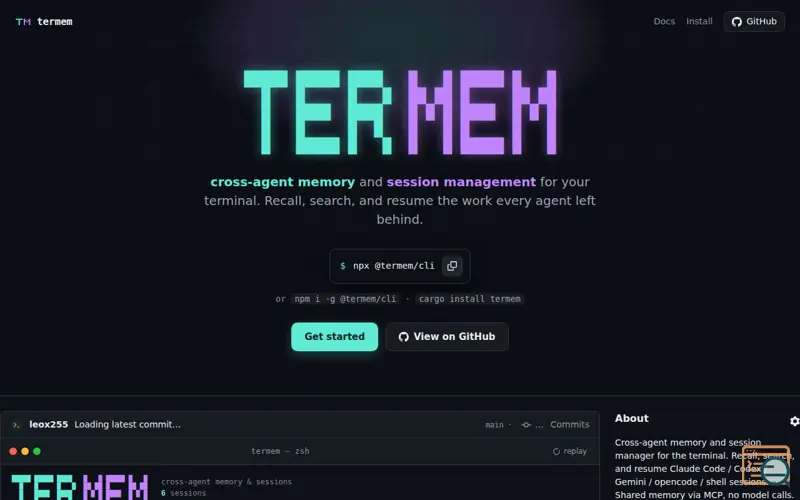 Screenshot of Termem