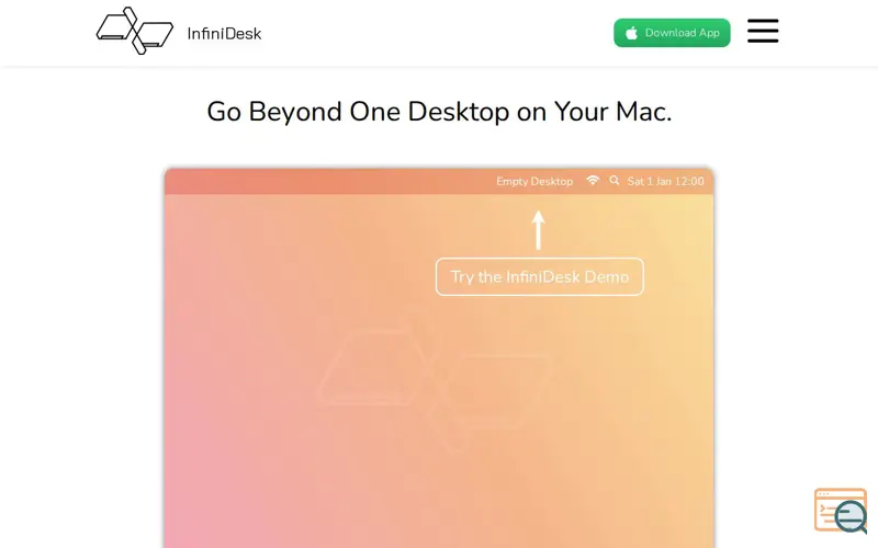 Screenshot of Infinidesk