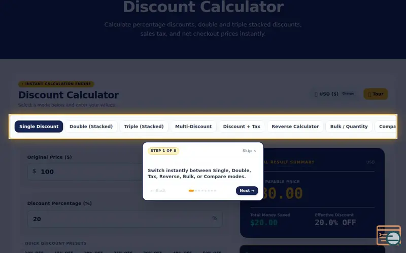 Screenshot of Discount Calculator Free