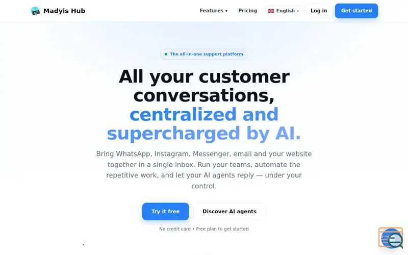Screenshot of Madyis Hub