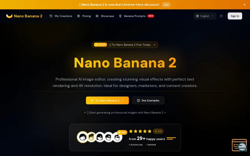 Screenshot of Nano Banana 2