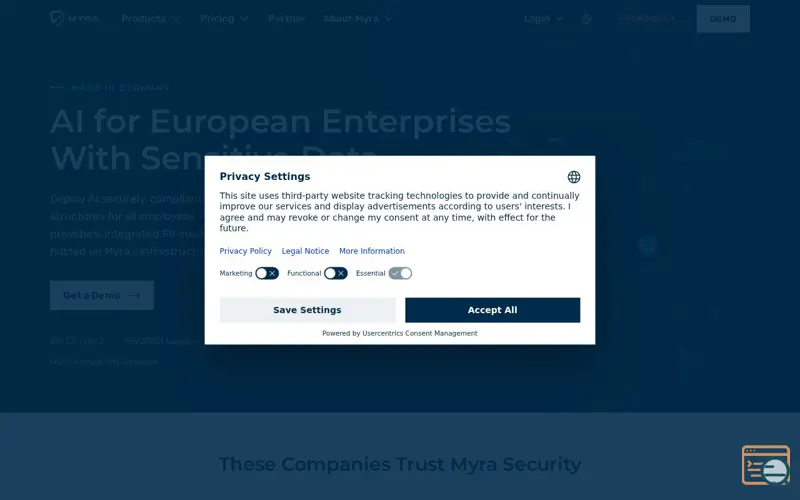 Screenshot of Myra AI Workspace, a launch using CRsend