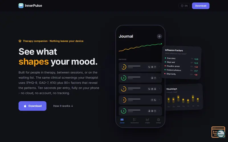 Screenshot of InnerPulse