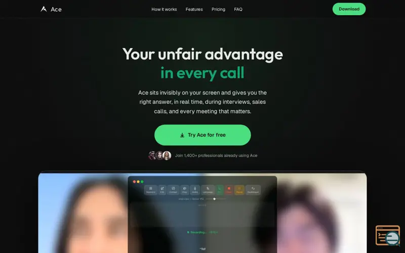 Screenshot of Ace