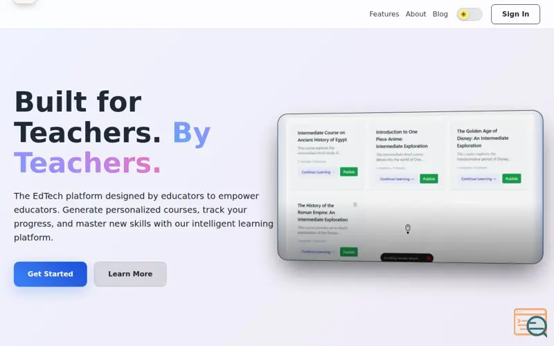 Screenshot of Discourse AI Academy