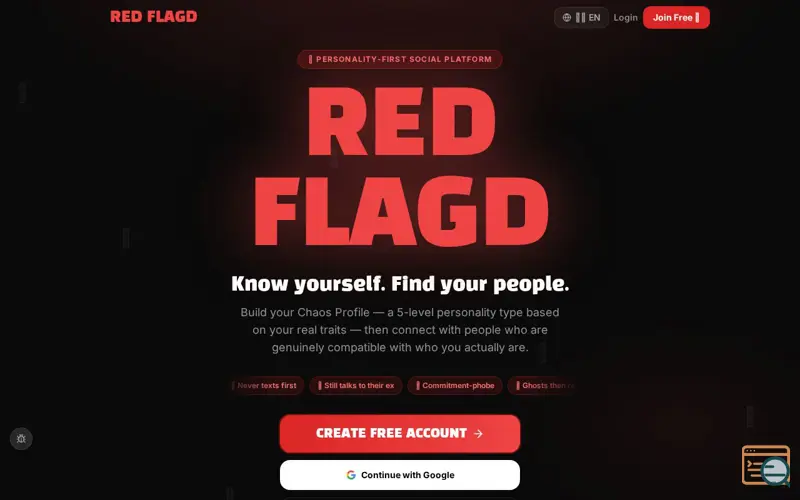 Screenshot of RED FLAGD