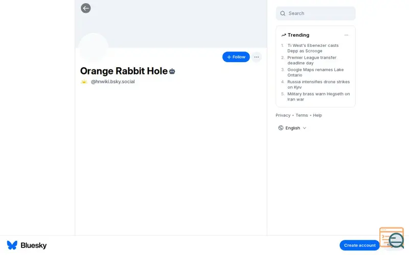 Screenshot of Bsky, a launch using Zendesk