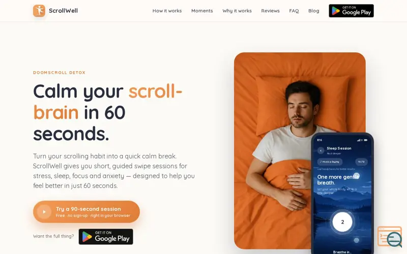 Screenshot of ScrollWell