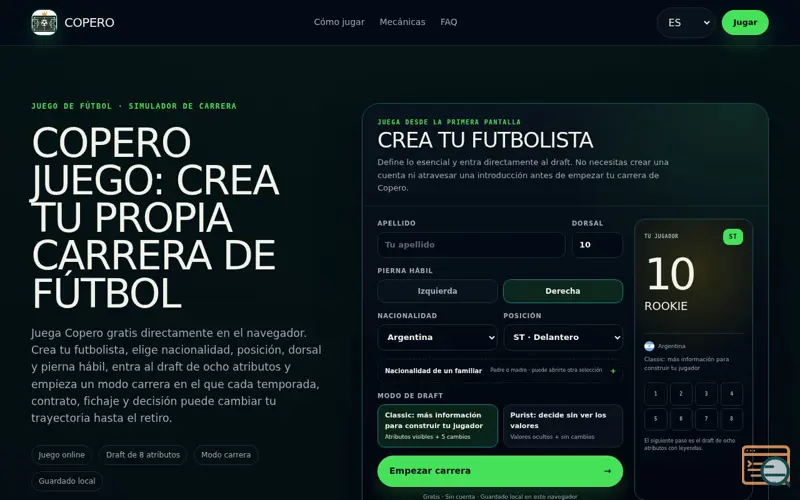 Screenshot of Copero