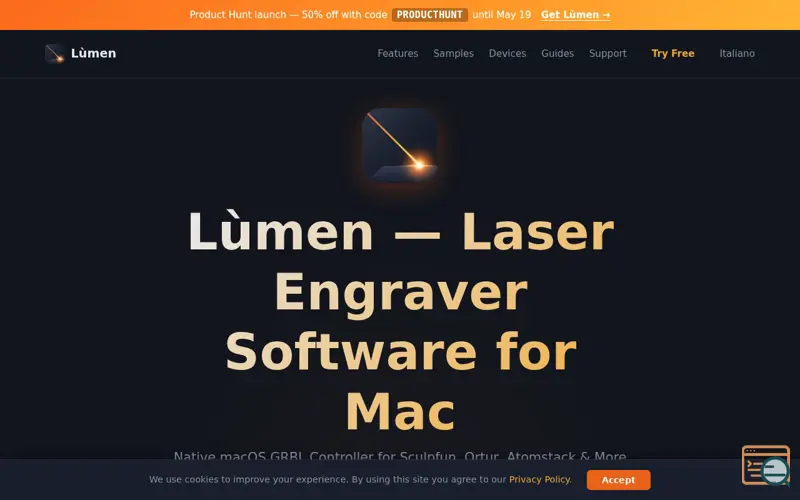 Screenshot of Lùmen