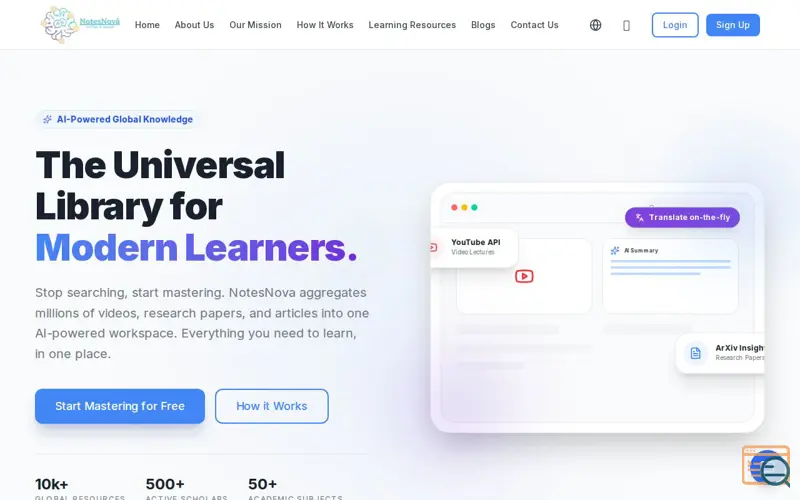Screenshot of NotesNova