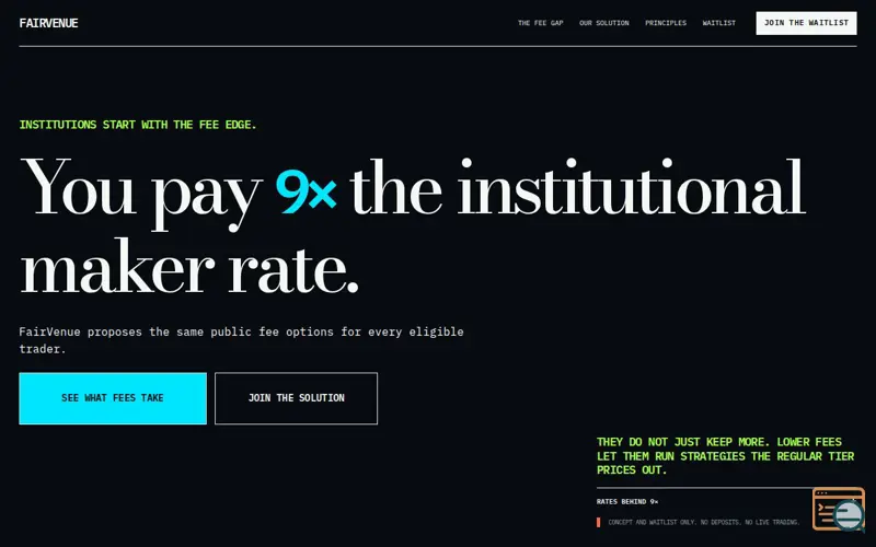 Screenshot of FairVenue Fee Gap Calculator