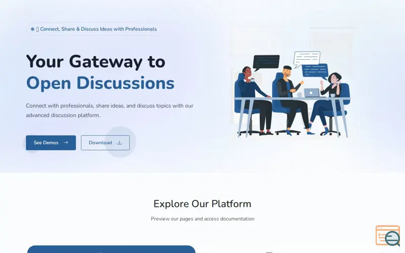 Screenshot of Discusli - Community Forum Template