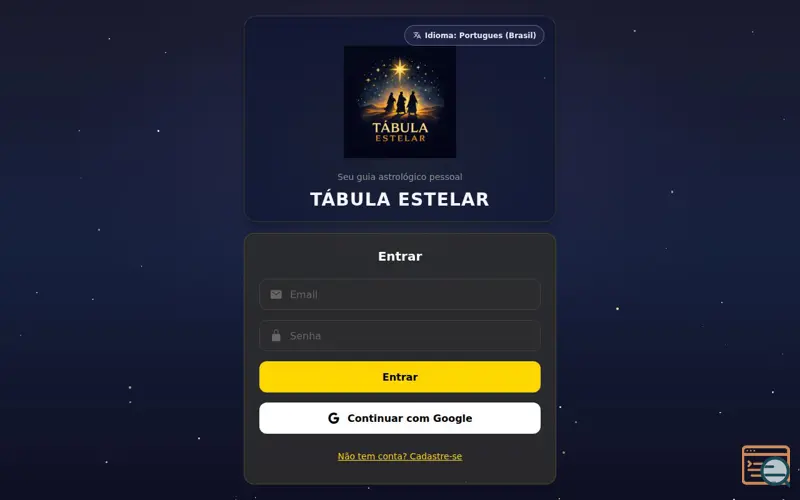 Screenshot of Tábula Estelar