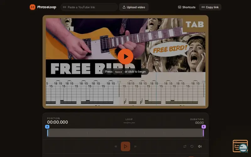 Screenshot of PhraseLoop