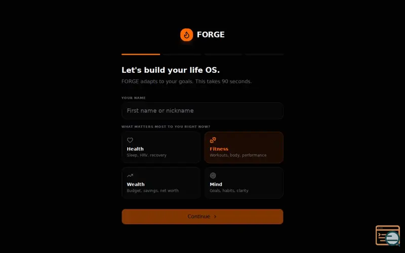 Screenshot of FORGE