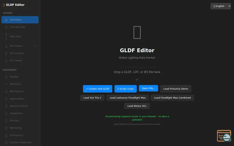 Screenshot of Gldf
