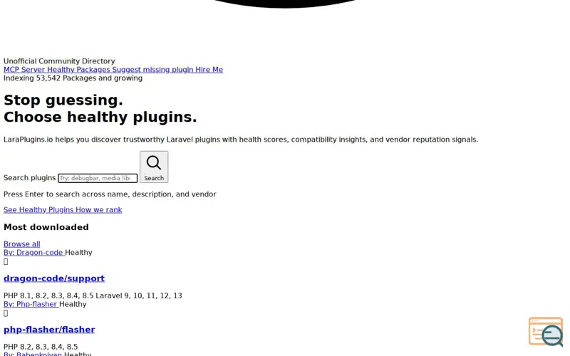 Screenshot of Laraplugins Mcp Server