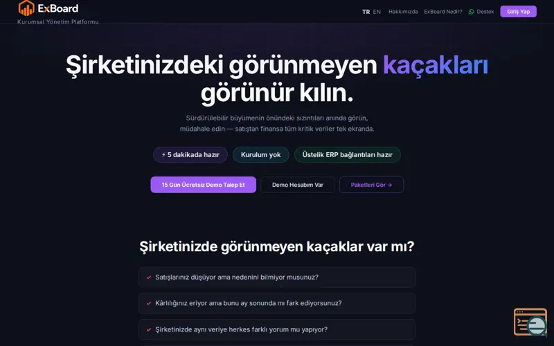 Screenshot of ExBoard