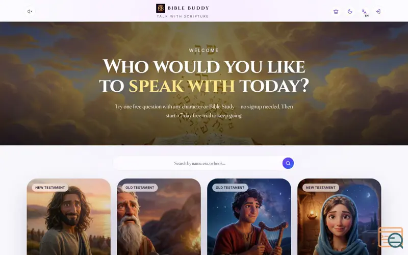Screenshot of Bible Buddy: Talk With Scripture